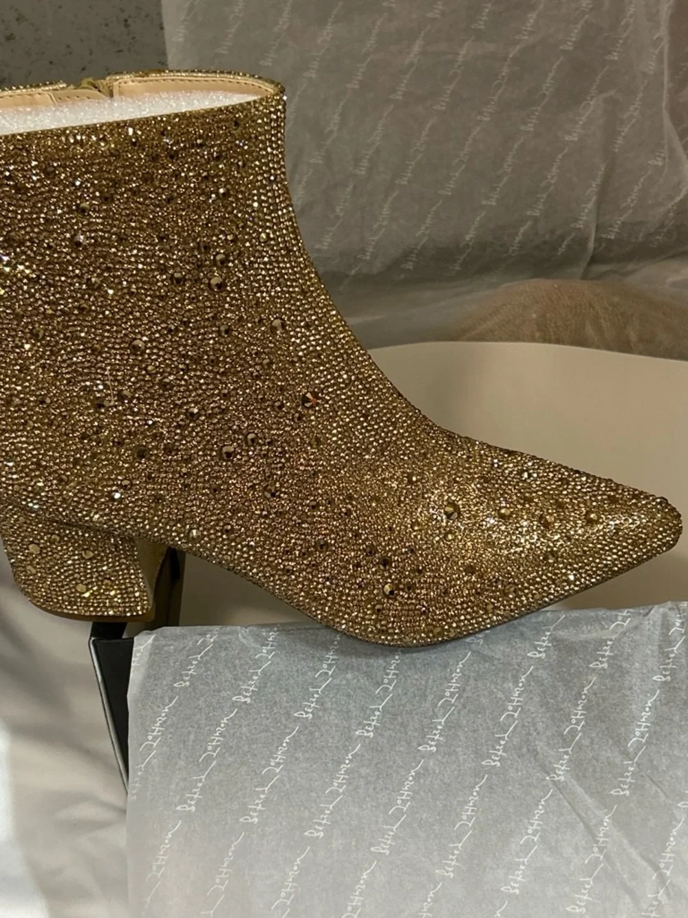 Pointed Toe Block Heel Ankle Boots
